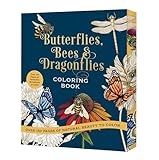 Butterflies, Bees & Dragonflies Coloring Book: Over 150 Pages of Natural Beauty to Color with Beautiful Sprayed Edges - Over 150 Pages of Beautiful ... to Color (Chartwell Deluxe Spredges Editions)