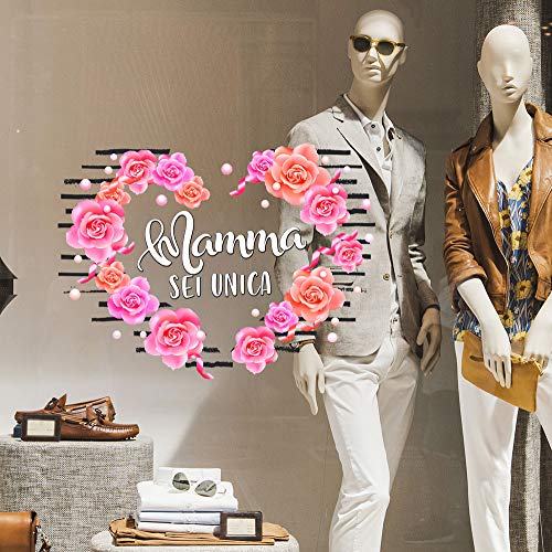 Kina UVFM0004 Vetrofania per la Festa del Mamma su...