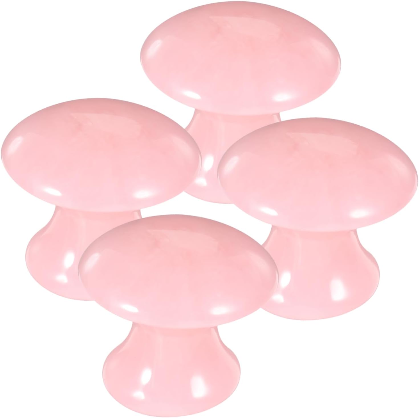 Homoyoyo 4pcs Mushroom-Shaped Resin Facial Massage Tools Gentle Face Sculpting Device for Sensitive Skin Compact Beauty Gua Sha Massager for Eye Neck Spa Skincare