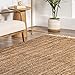 nuLOOM Raleigh Farmhouse Jute Tasseled Runner Rug, 2' 6