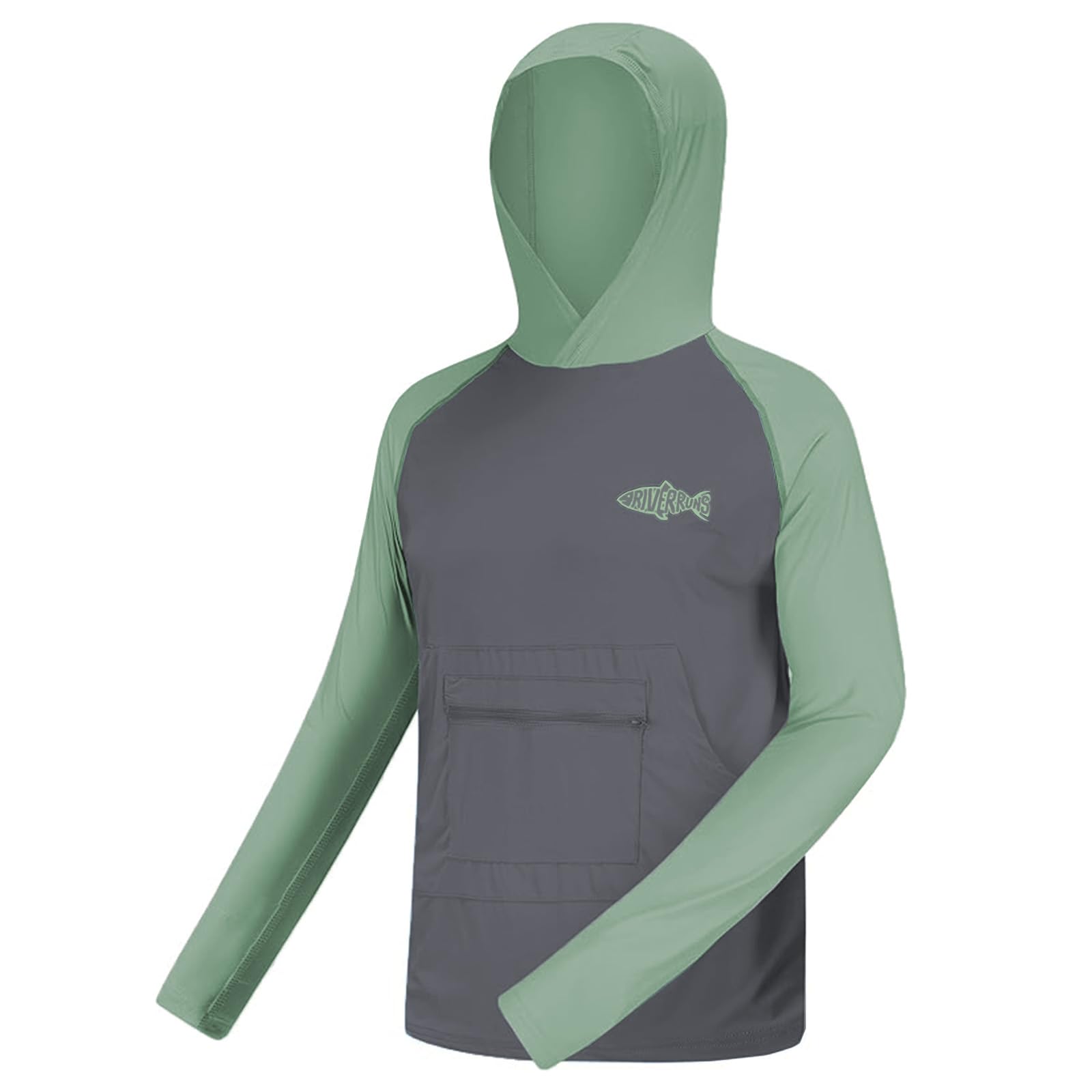 UPF 50+ Sun Protection Hoodie Shirt Rash Guard Long Sleeve Shirt#1012