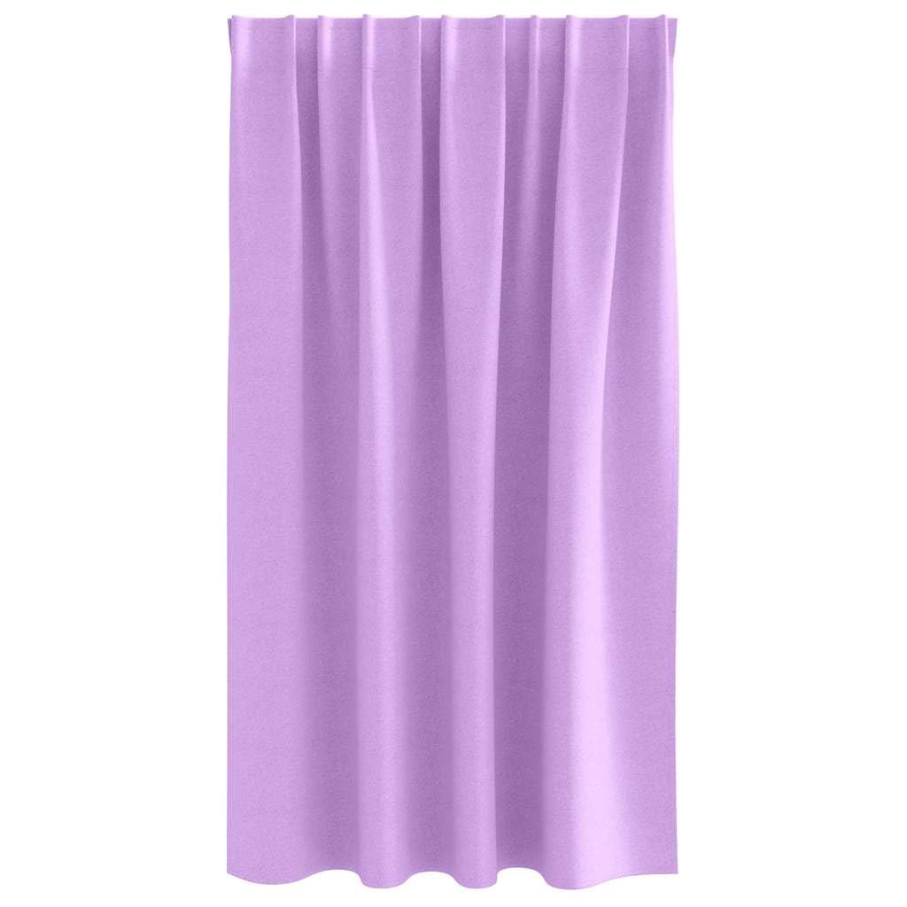 Verdunkelungs-Vorhänge mit Ringen, Polyester 140 x 140 cm, 2-teilig lila, Blickdicht, für Wohnzimmer Schlafzimmer Kinderzimmer, vielseitige Aufhängung, Sichtschutz, Lichtregulierung
