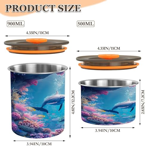 Envase hermético para café ATTX 500 ml acero inoxidable miniatura 2