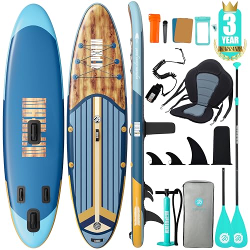 Niphean Stand up Paddling Board mit Sitz und Allem Zubehör, 320cm Paddleboard für Aller Fähigkeitsniveaus, SUP Board 200kg Tragkraft für 2 Personen, Standup Paddle Board for Adults