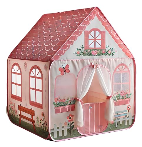 Image of Shree Incorporation Extremely Big Size Kids Play Tent for Boys Indoor and Outdoor Playhouse Toddler Tent Large Play Castle Fairy Tent (Pink Doremon Theme)