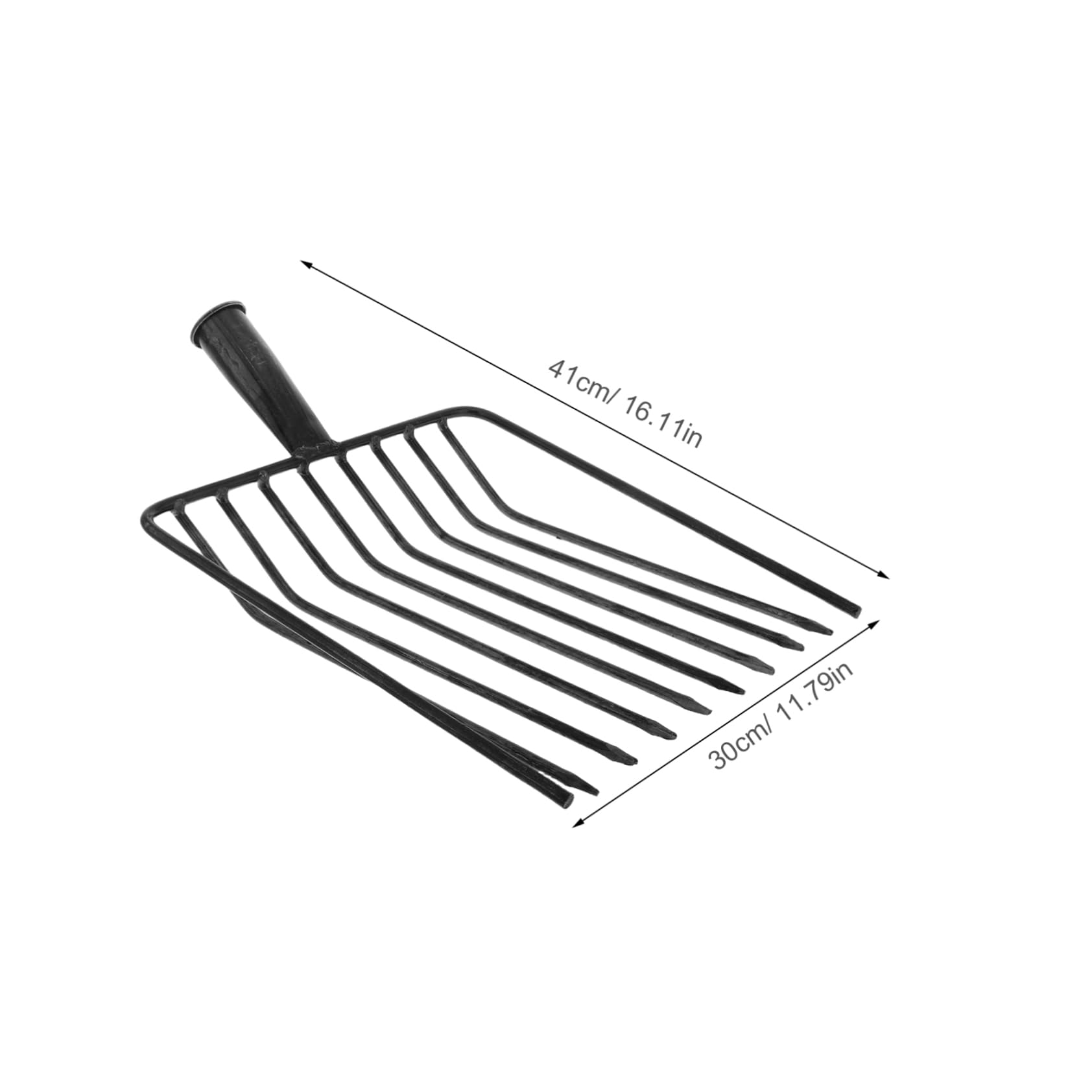Tête de rechange pour fourche de jardin en acier pour désherber et ameublir le sol