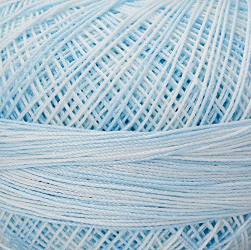 Hilo de algodón Lizbeth 210 yardas azul hielo miniatura 2