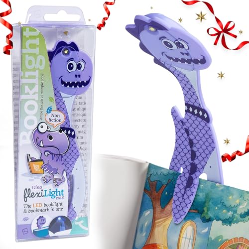 Image of Gifts for Readers & Writers Flexilight Pal 2-in-1 LED Reading Light | Bookmark & Clip-On Book Light | Portable Reading Lamp | Book Torch for Children | Essential Book Accessories | Gift for Book Lover