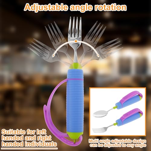 Couverts adaptatifs pour handicapés et personnes âgées avec sangle - 3