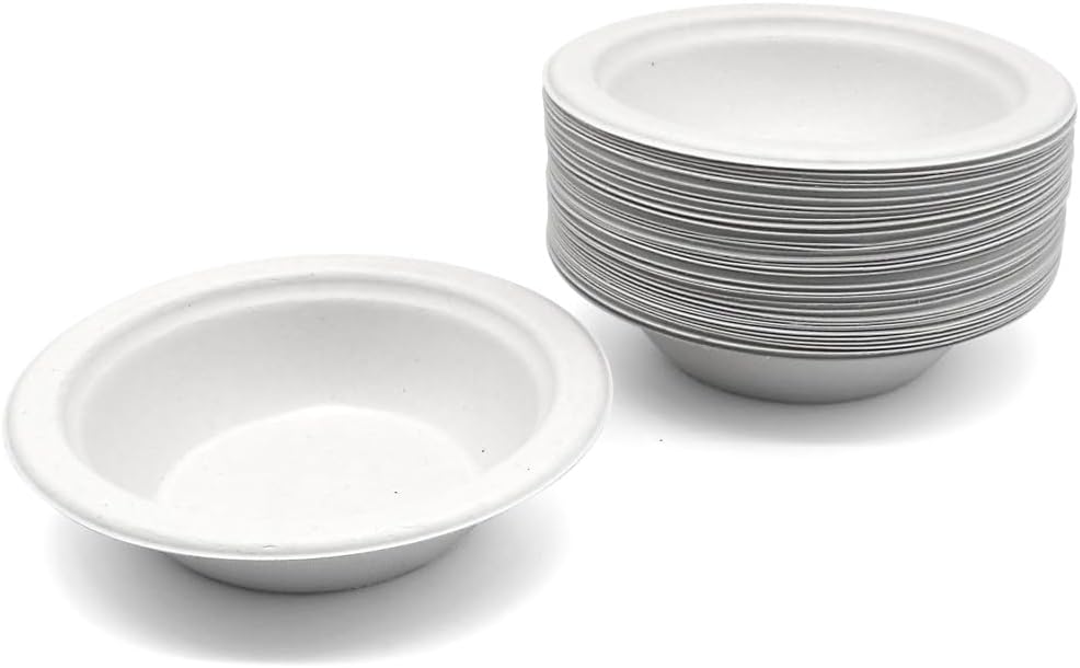 White 125 Pack Compostable Takeout Bowl (12oz)