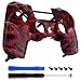 eXtremeRate Blood Purgatory Patterned Front Housing Shell Case, Glossy Faceplate Cover Replacement Kit for Playstation 4 PS4 Slim PS4 Pro CUH-ZCT2 JDM-040 JDM-050 JDM-055 Controller