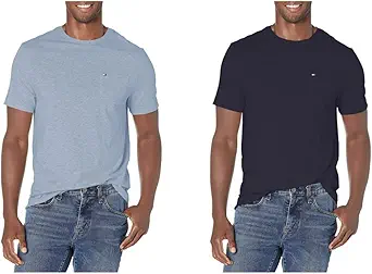 Tommy Hilfiger Men's Essential Short Sleeve Cotton Crewneck Pocket T-Shirt