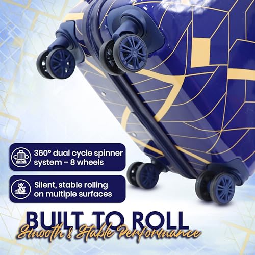 Image of Spider Trolley Single Small Trolley Bag | Polycarbonate Hardshell | Large Polycarbonate Hardshell, Lightweight Expandable, 360 Rotatable Wheels, TSA Type Lock