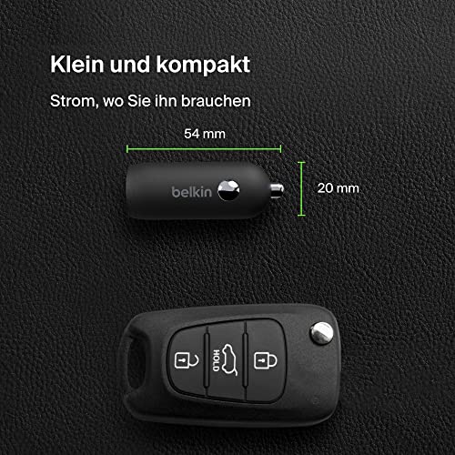 Belkin BoostCharge 30-W-Kfz-Schnellladegerät, Zigarettenanzünder USB, kompaktes Modell mit USB-C-Power Delivery-Anschluss… – Ansicht 5
