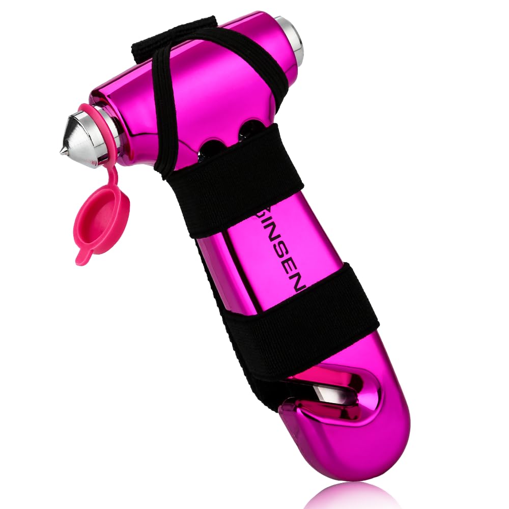 SINSEN 3-in-1 Car Window Breaker Seatbelt Cutter