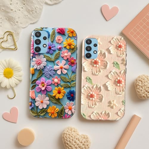Image of COLORflow Back Cover Compatible with Samsung Galaxy A52 4G / 5G / A52S 5G | Whisper of Petals Customized | Glossy Armoured Bumper with Camera Protection Back Cover