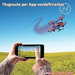 RC ferngesteuerte Drohne mit FPV WiFi 120° Weitwinkel Live HD-Kamera, Quadcopter mit Echtzeitübertragung, Drone mit Gravity-Sensor und APP-Steuerung, Spielzeug Quadrocopter für Kinder und Erwachsene – Bild 5