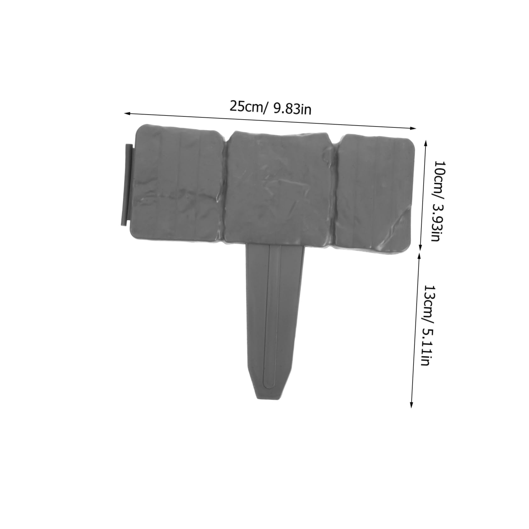 Toddmomy 20PCS Faux Stone Plastic Garden Edging Border Elegant Outdoor Decorative Fence for Landscaping Easy Installation Garden Edging for Flower Beds for Pathways