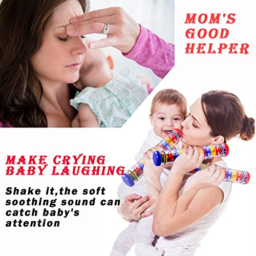 2 Pcs Sensory Stick Rainmaker, Rainmaker Toy, Beaded Raindrops Rainmaker, Developmental Sensory Shaker, Musical Instrument For Babies,Toddlers And Kids #TOP1