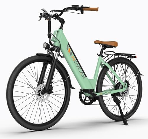 Movcan V80 Electric Bike, 1000W Motor 28MPH Ebike, 48V 13Ah Removeable Battery, 26