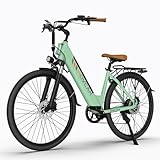 Movcan V80 Electric Bike, 1000W Motor 28MPH Ebike, 48V 13Ah Removeable Battery, 26'' City Cruiser Adult Electric Bicycles up to 70 Miles, 7-Speed Dual Disc Brake, Mountain E Bike for Commuting