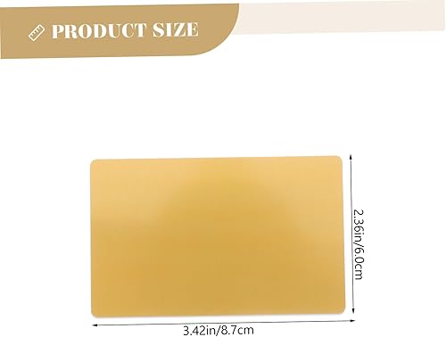 Miniatura 3 de Operitacx 50 Uds tarjetas en blanco tarjetas de visita sublimación etiqueta de equipaje en blanco tarjetas pequeñas espacios en blanco tarjetas en