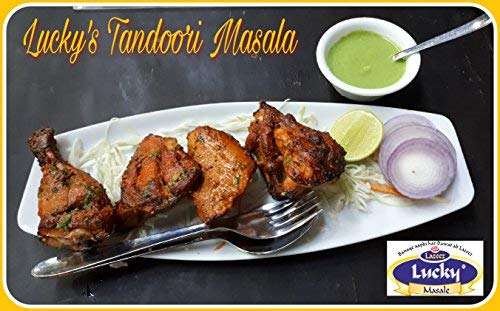 Miniatura 8 de Lucky Masale Tandoori Mezcla de condimentos, sin color añadido, mezcla de especias indias para sabor a barbacoa, baja en sodio, sin MSG, 1.76 oz