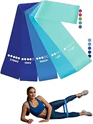 Kit 5 Mini Bands Elástico para Exercício Treino Academia em Casa 5 Níveis de Intensidade Premium