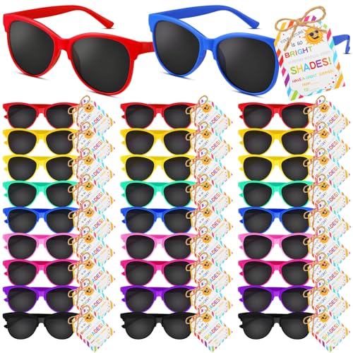 Lunettes de soleil néon enfants pour protéger les yeux et amuser les invités de fête