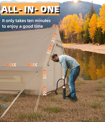 Carpa inflable para 6-8 personas GarveeLife, grande y resistente miniatura 2