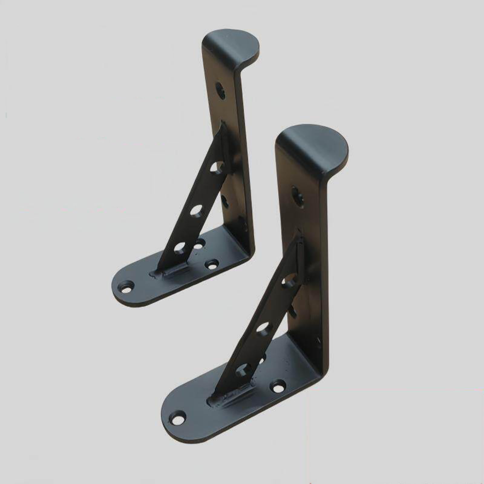 Soportes flotantes para estantes, soportes de estante de metal industrial, soportes de estante montados en la pared para almacenamiento con tornillos