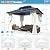 EROMMY 10'x12' Gazebo Hardtop, Galvanized Steel Double Roof Metal Gazebo with Aluminum Frame, Permanent Outdoor Pavilion with Curtain and Netting for Patio Lawn and Garden, Blue