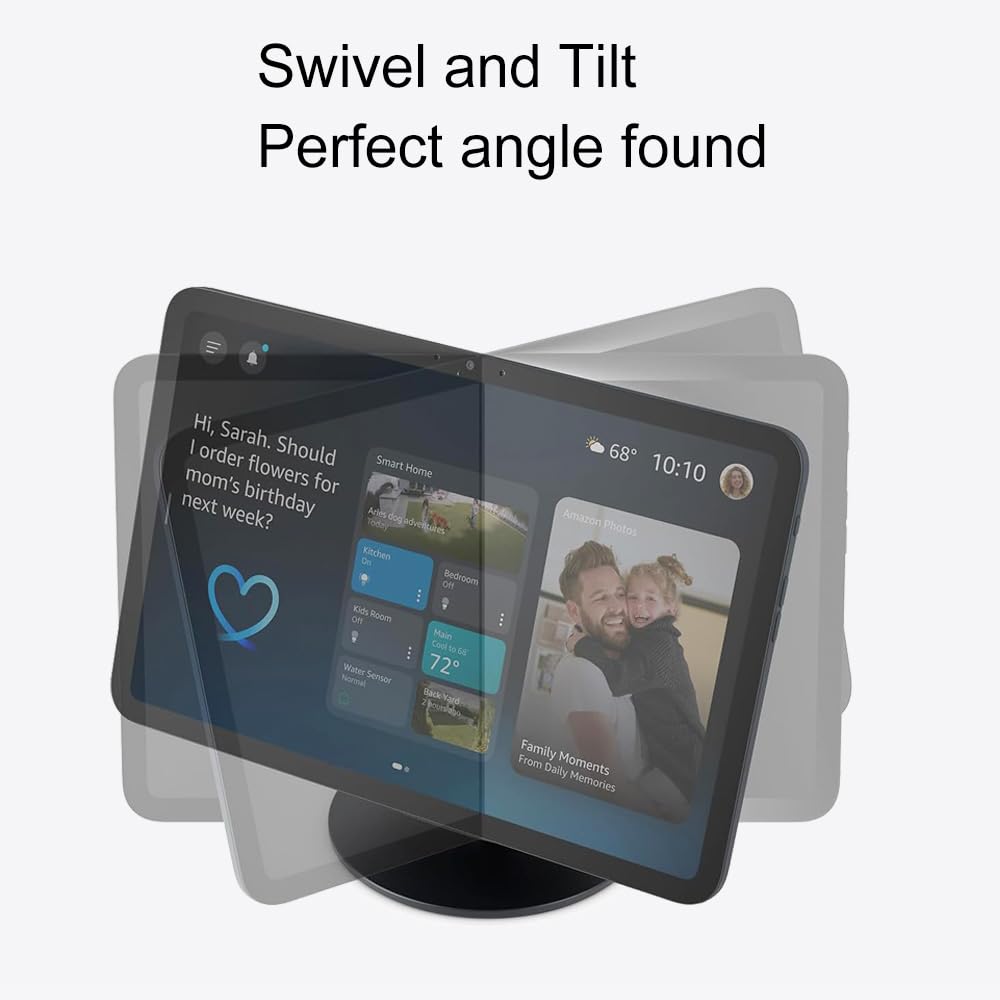 Soporte ajustable para mejorar el ángulo de visión. Accesorios para el hogar inteligente compatibles con modelos Android y iPhone (negro)