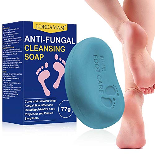 Foot Bar Soap, Bar Soap Treatment for Athlete\'s Foot,Helps Smelly Feet, Sweat, Ringworm, Skin Irritations,Yeast Infections,Corn Callus, Natural Care