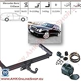 Stußstangedemontage: JA AHK Anhängerkupplung mit Elektrosatz 13 polig für Mercedes E-Series S-210 1996-2003 Anhängevorrichtung Hängevorrichtung - starr, mit angeschraubtem Kugelkopf