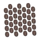 Gadpiparty 1 Satz Mini Kaffeebohnen Dekoration Realistische Resin Accessoires Für Diy Handyhüllen Bastelprojekte Hochzeiten Und Feste Glänzende Oberfläche 100 Stück