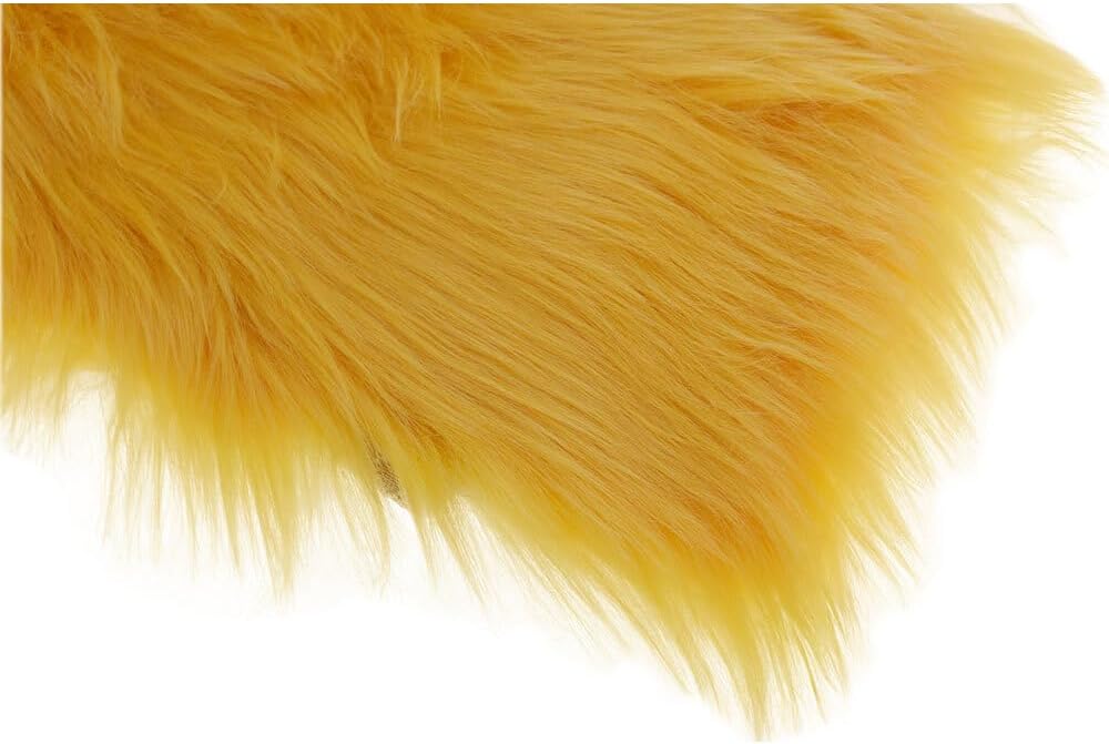Gold Fur Plush Armrest Box Cover Mat Soft Furry Pad Cushion Car AccessoriesOEM Genuine Replacement