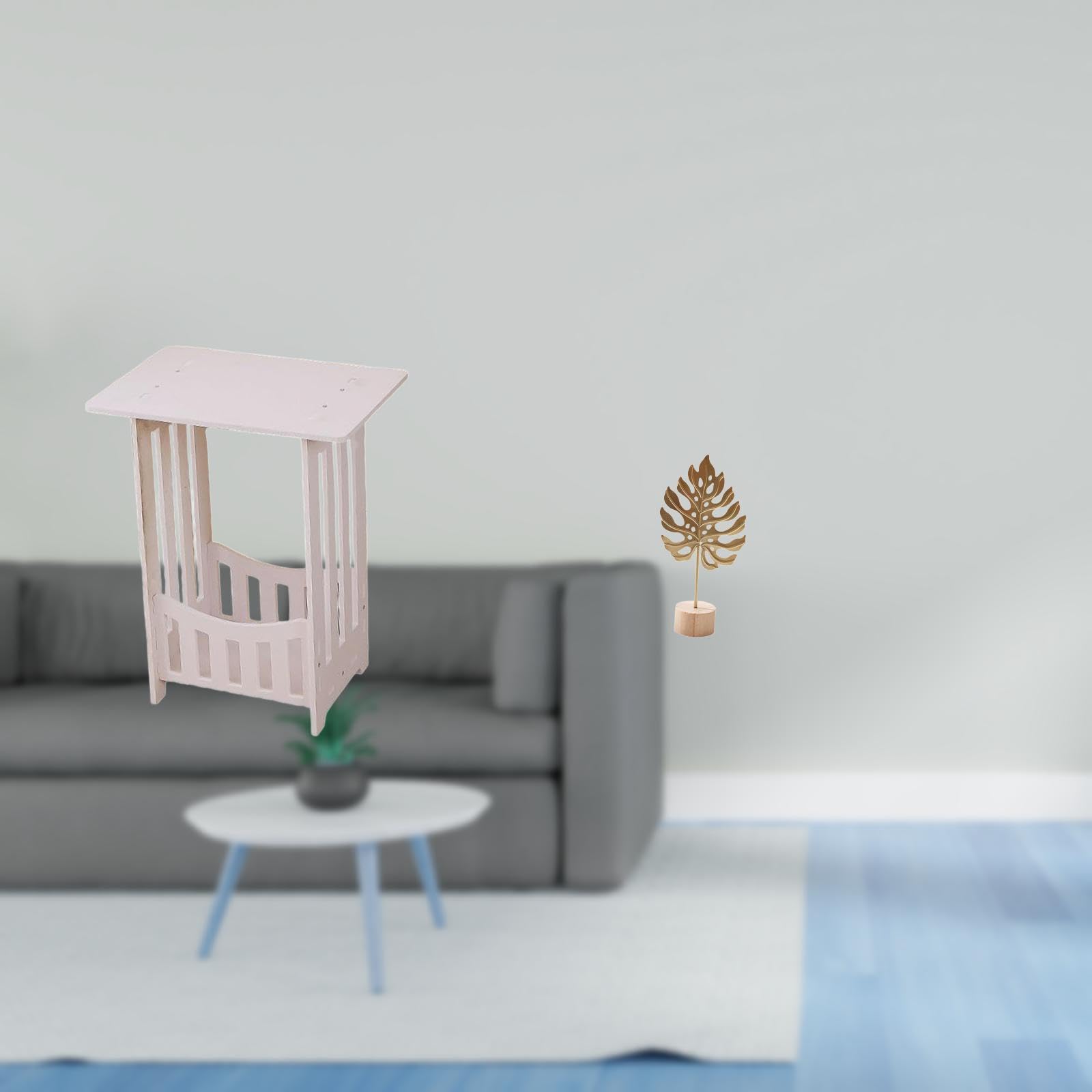 Enakshi® Portable Bedside Table with Leaf Shaped Metal Sculpture Creative Nordic Ornament for Hotel Cafe Lounge Room Balcony Hallway Party Home|Home & Garden | Furniture | Tables-image-45