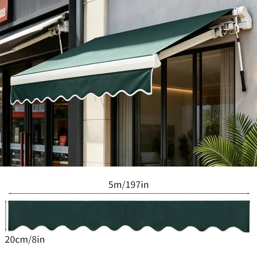 Tela de toldo impermeable y resistente a rayos UV para sustitución en terrazas de 5m 3