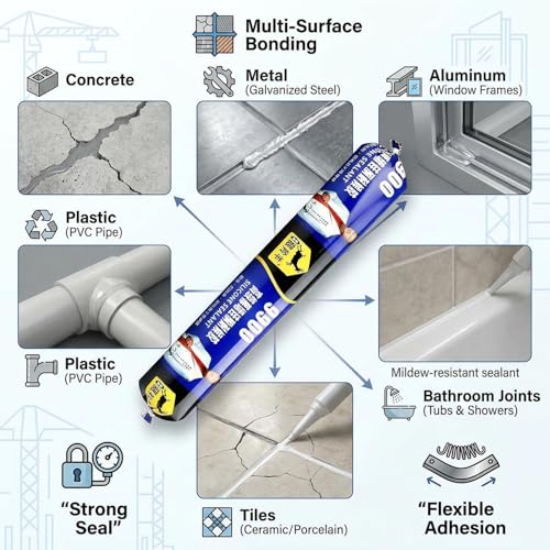 Image of 750gm Waterproof Silicone Sealant, Fast Fixing Fast Drying Roof Adhesive, Leakage Quick Repair Adhesives & Sealants For Roof, Concrete, Watertank, Iron Galvanized, Steel, Metal, Aluminum