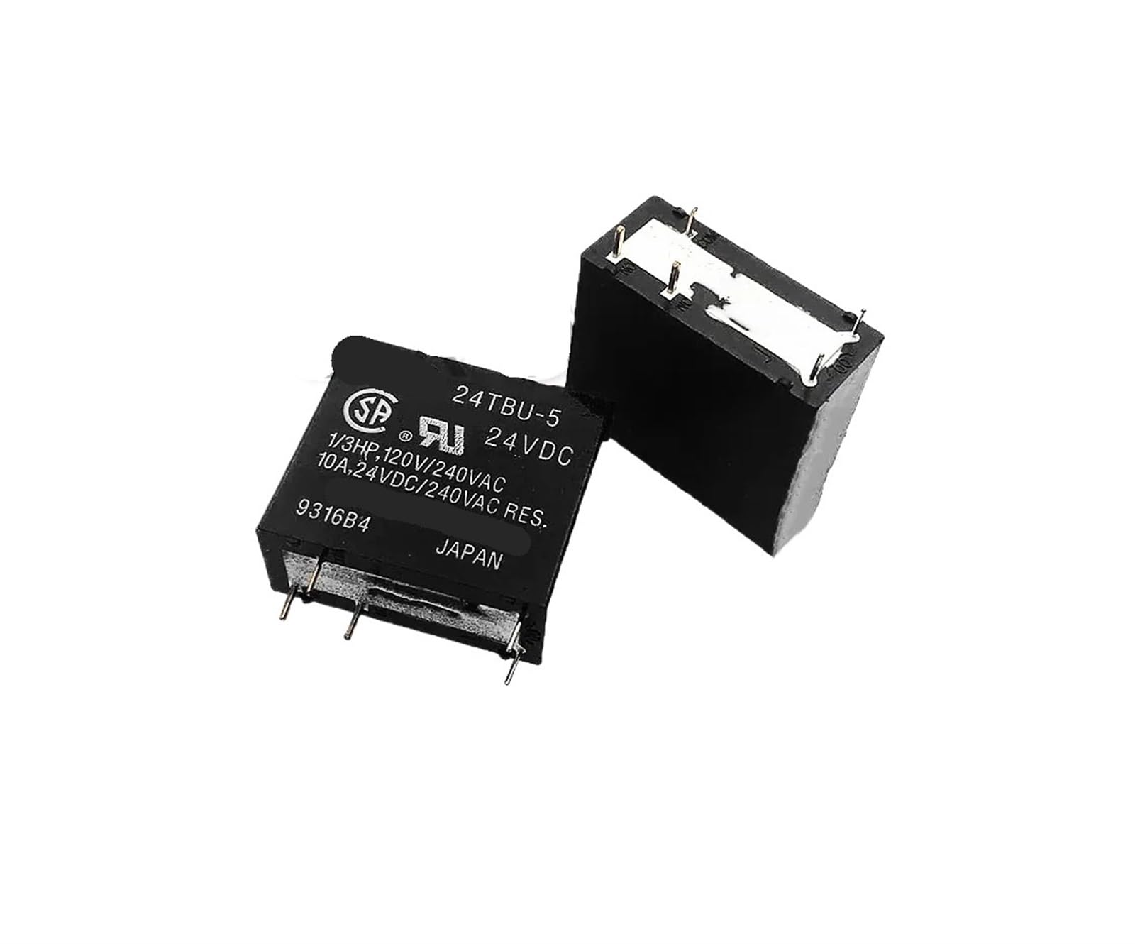 Relais 24V 24TBU-5 de type électromécanique DC24V 10A pour PCB