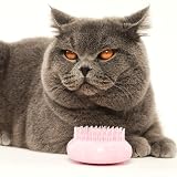 Tangle Teezer Pet Teezer - Dla kociąt i kotów o sierści krótkiej i średniej długości - Dwuwarstwowa szczotka do czesania dla kotów dodaje gładkości i połysku - Różowa