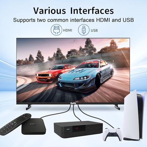 Image of TuTu 32 Inch HD TV, 2K LED Small Flat Screen Non-Smart Television, Works with Apple TV, Fire Stick, Roku, Google, TiVo, Xumo, and Streaming Devices