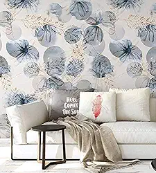 Papel de Parede Lavável Adesivo Autocolante Decoração Contemporaneo Flores Quarto Sala 3 Metros