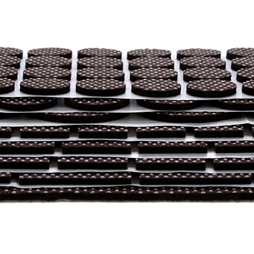 Non Slip Furniture Pads - Furnigear Premium 129 Pack Furniture Grippers Adhesive Furniture Felt Pads, Silicone Points Surface Keep In Place Furniture - Best Floor Protectors #TOP4