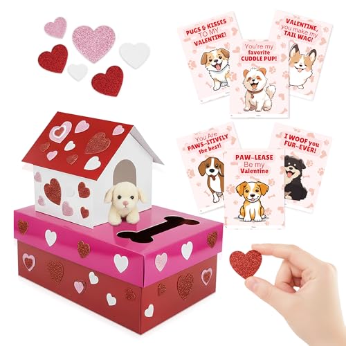 Boîte de Saint-Valentin à faire soi-même et cartes enfants pour loisirs créatifs