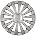 Produktbild cartrend Radkappen Meridian, 15 Zoll, für alle gängigen Stahlfelgen, aus Spezial-ABS-Qualitätskunststoff, schlagfest, zweischichtige Metallic-Lackierung, überlackierbar, silber, 4 Stück