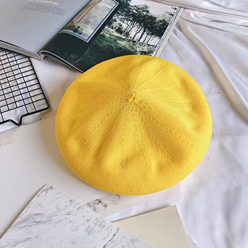 Image of Klong Women Wool Beret Hat French Style Solid Color