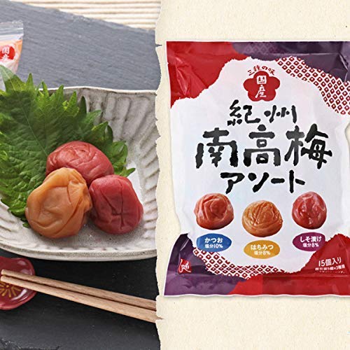 Amazon | 【2袋セット】もへじ 紀州南高梅 アソート 三種の味(かつお梅