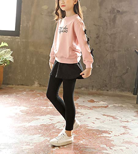 Image of Urtrend Little Girls' Kids 2 Pieces Long Sleeve Top Pants Leggings Clothes Set Outfits